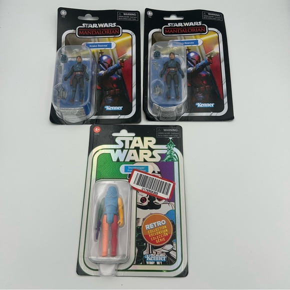Star Wars Other - LOT OF 3 STAR WARS VINTAGE COLLECTION MANDALORIAN KOSKA REEVES & STORMTROOPER